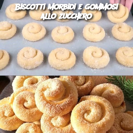 Biscotti morbidi e gommosi allo zucchero