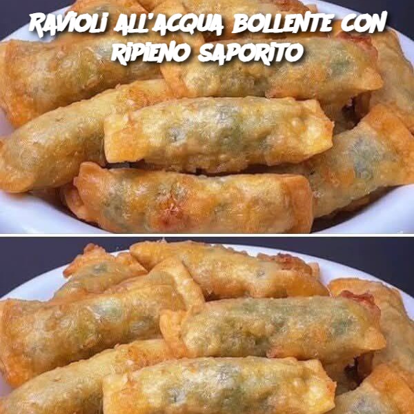 Ravioli all’acqua bollente con ripieno saporito