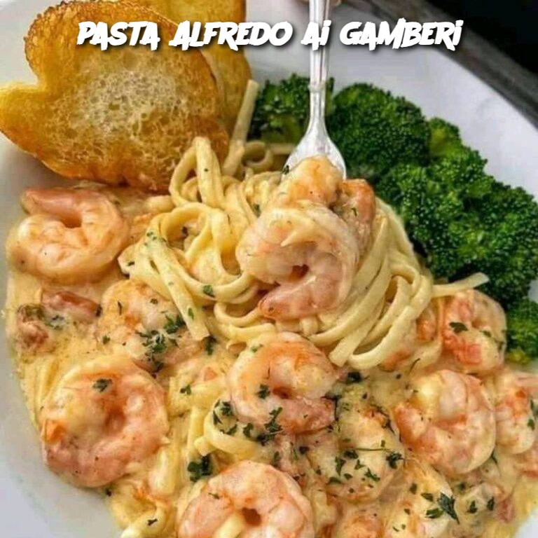 pasta Alfredo ai gamberi