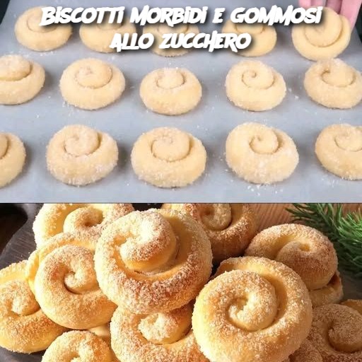 Biscotti morbidi e gommosi allo zucchero