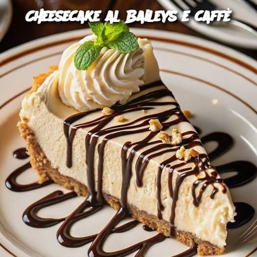 Cheesecake al Baileys e caffè