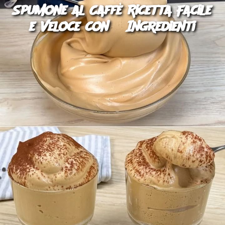 Spumone al Caffè Ricetta Facile e Veloce con 3 Ingredienti