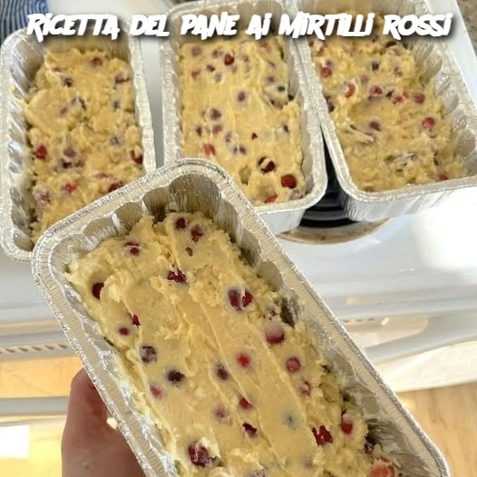 Ricetta del pane ai mirtilli rossi