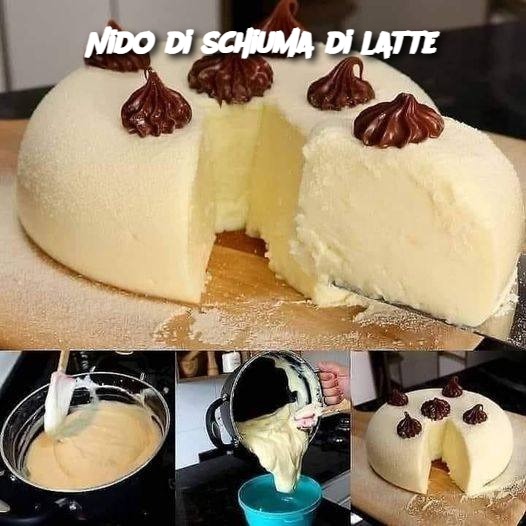 Nido di schiuma di latte