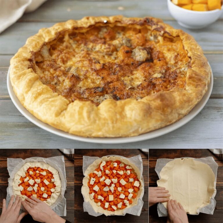 Pizza rustica zucca e gorgonzola