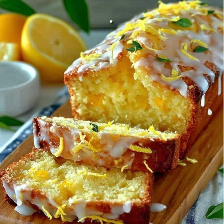 Torta al limone umida con glassa filante