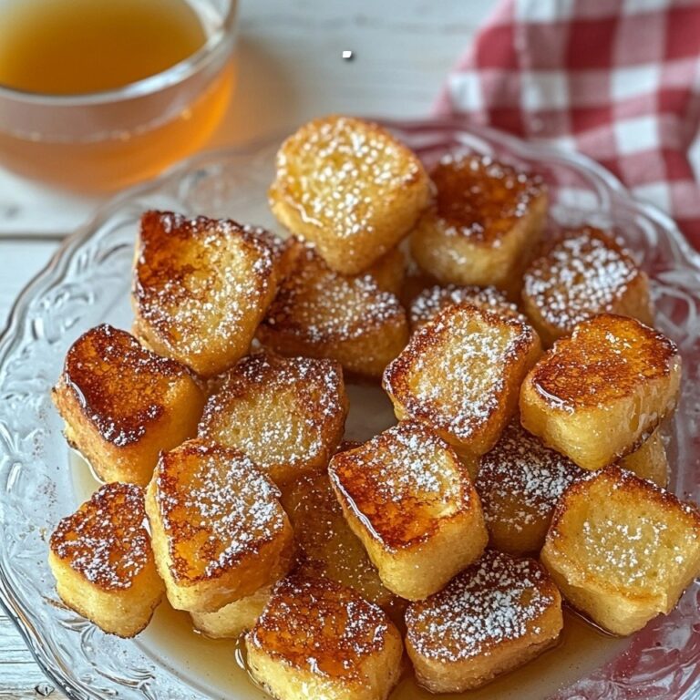Toast francese dorato con miele e zucchero alla cannella