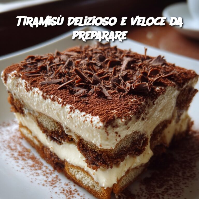 Tiramisù Delizioso e veloce da preparare