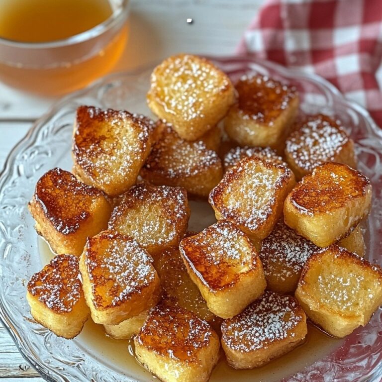Toast francese dorato con miele e zucchero alla cannella