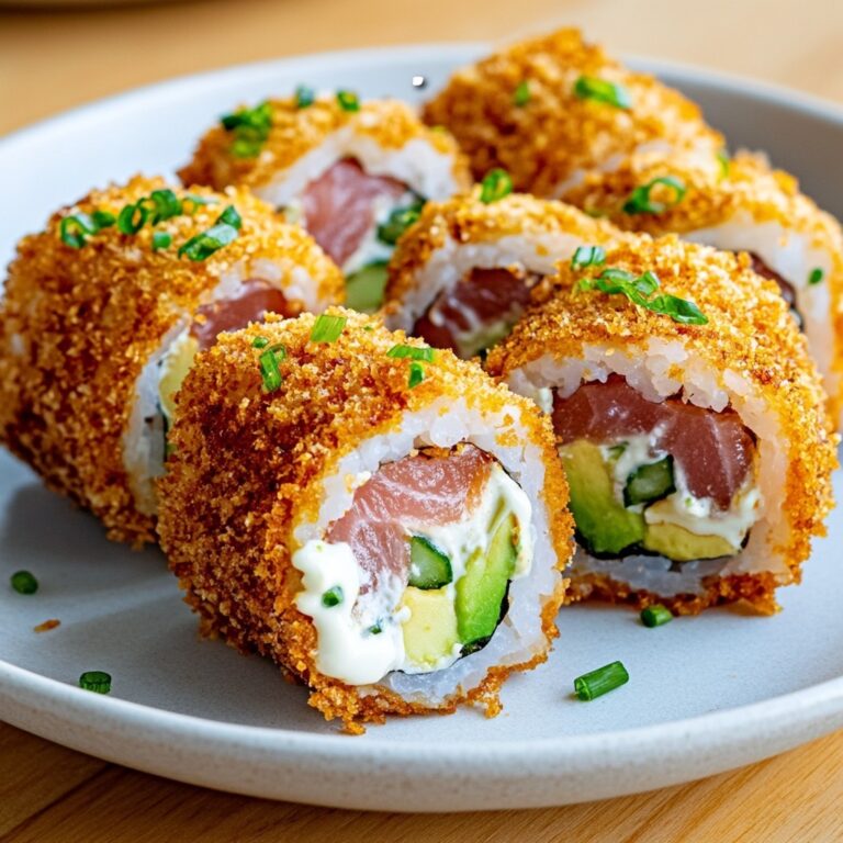 Maki croccante di salmone, avocado e formaggio cremoso