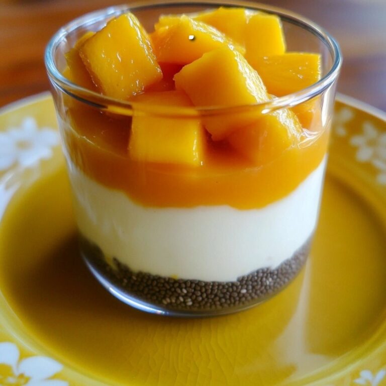 Verrine di mango, ricotta e chia
