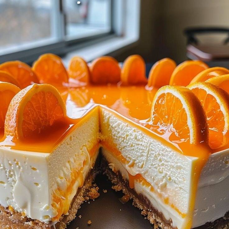 Deliziosa ricetta per cheesecake all’arancia e crema