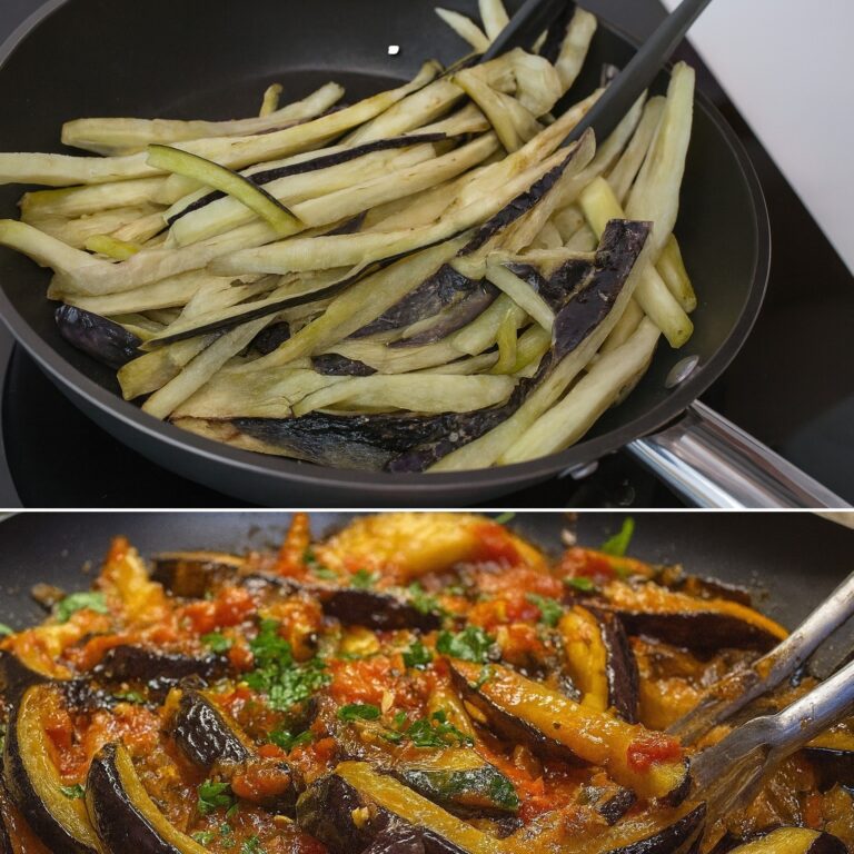 Da quando ho scoperto questo trucco con l’amido di mais, le melanzane in padella non mi sono mai più venute molli: il mio contorno preferito dell’estate!