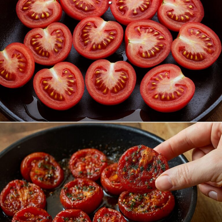 Li ho fatti in 20 minuti con 4 ingredienti e pane tostato: questi pomodori arrosto sono diventati il mio contorno preferito