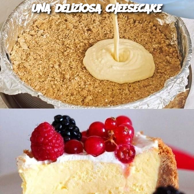 una deliziosa cheesecake