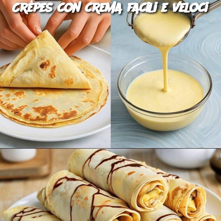 Crêpes con crema facili e veloci
