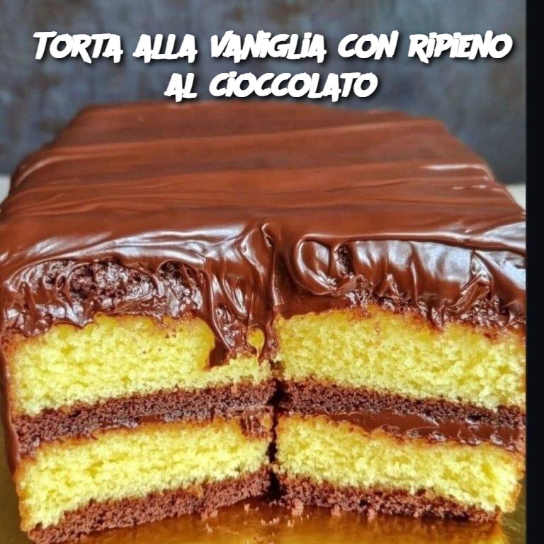 Torta alla vaniglia con ripieno al cioccolato