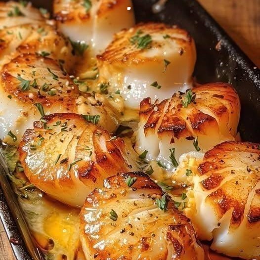 Capesante al forno con burro all’aglio