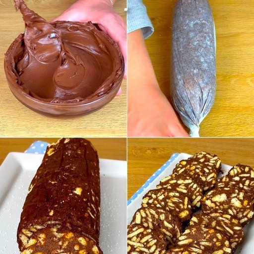 Senza uova e senza burro! Il salame al cioccolato light è davvero goloso, la ricetta è semplicissima