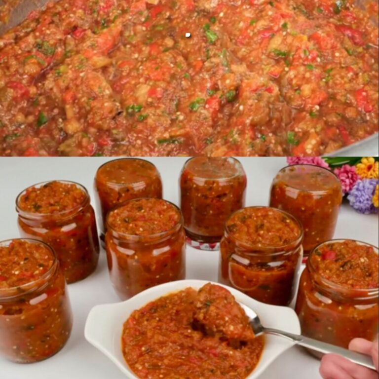 la salsa di pomodoro, peperoni e melanzane più deliziosa, senza dubbio