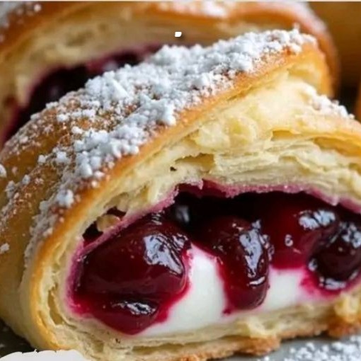 Rotolo di Sfoglia Goloso con Crema Panna, Mascarpone e Ciliegie: Un Dolce Perfetto per Ogni Occasione