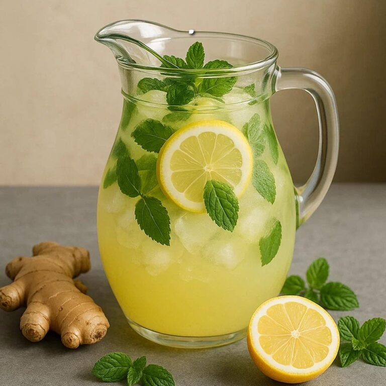 Acqua, zenzero, menta e limone: la bevanda rinfrescante che cura e fa perdere peso