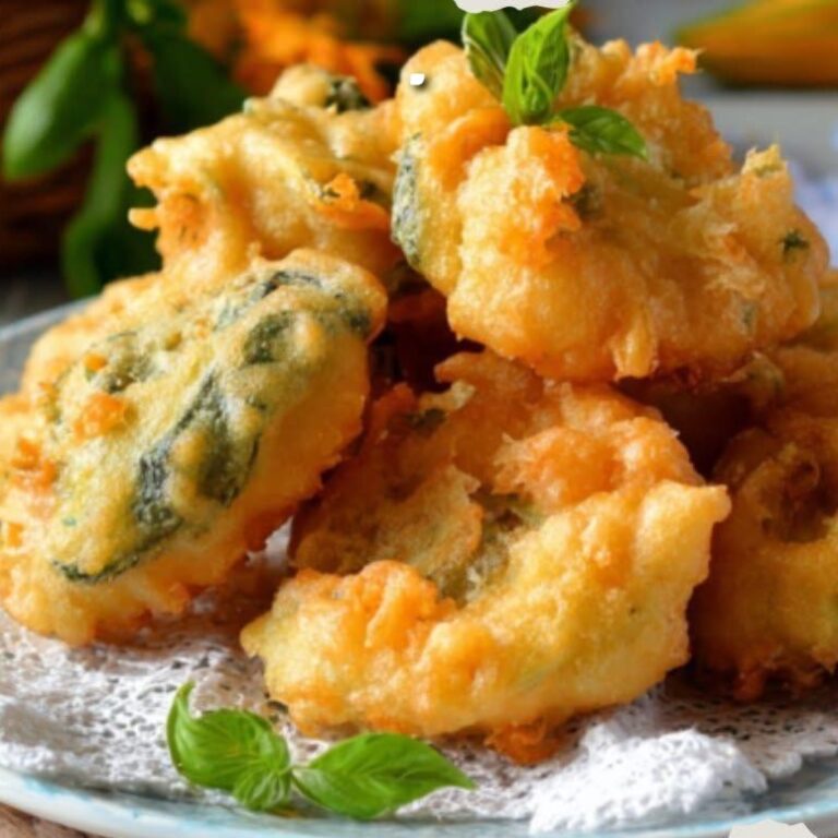 Fiori di Zucca in Pastella Croccanti