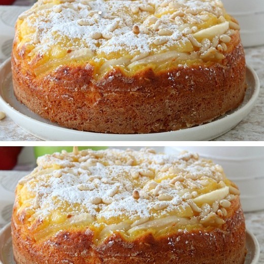 Torta Mazana della nonna con crema pasticcera