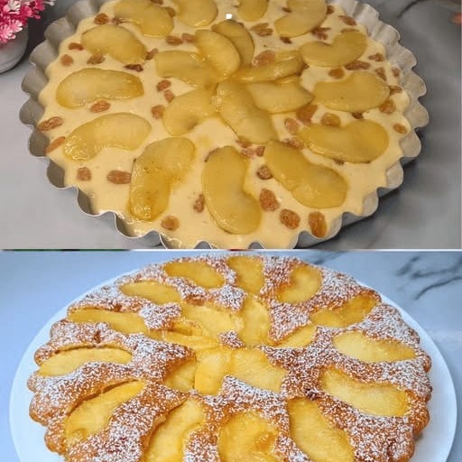 La torta più famosa che il mondo sta cercando! Crostata di mele e uvetta! Semplice e deliziosa