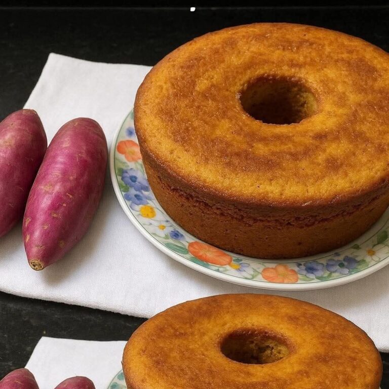 Torta di patate dolci  Senza farina, che unisce semplicità e sapore, con una consistenza morbida e leggermente umida