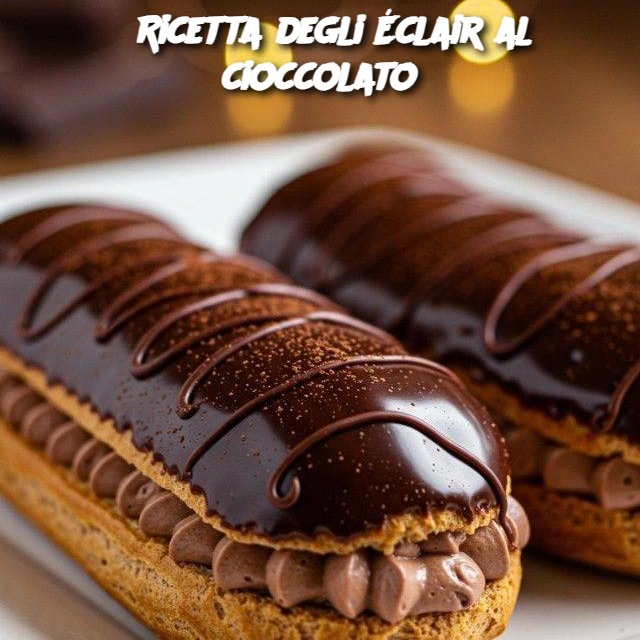 Ricetta degli Éclair al cioccolato