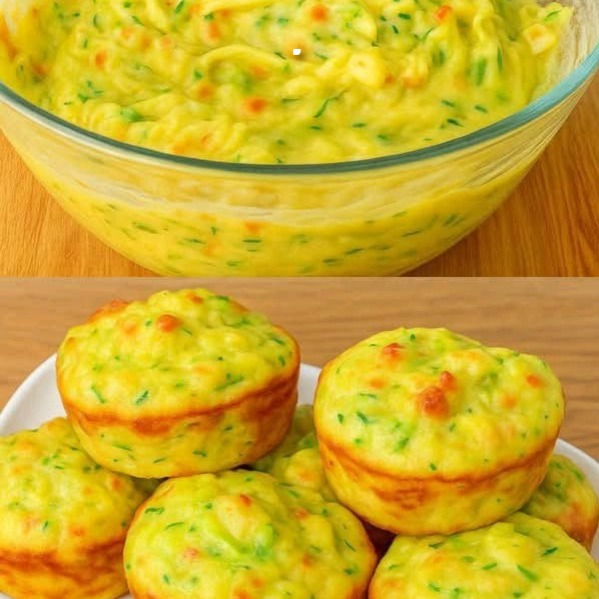 Muffin salati alle zucchine