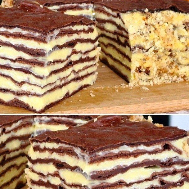 Un Morso di Paradiso: La Torta Karpatka alla Crema Pasticcera