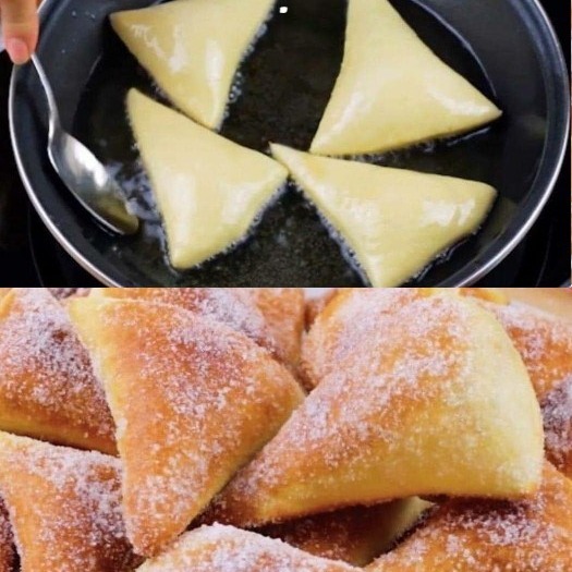 TRIANGOLI DI PANE FRITTO
