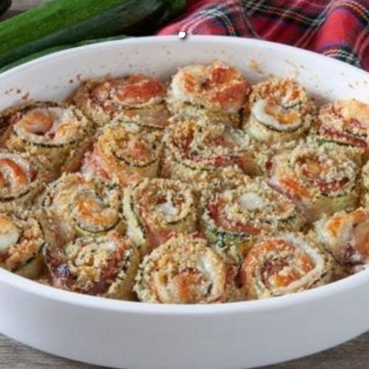 Involtini di Zucchine con Prosciutto e Provola