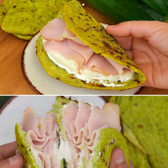 Piadine di zucchine senza farina