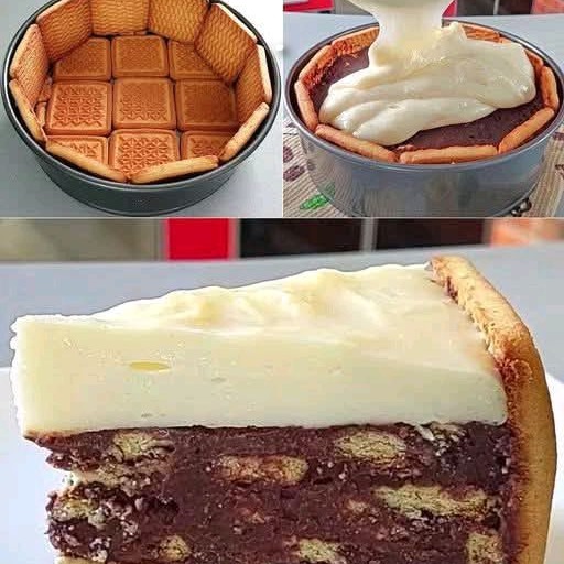 Torta di Biscotti Senza Cottura