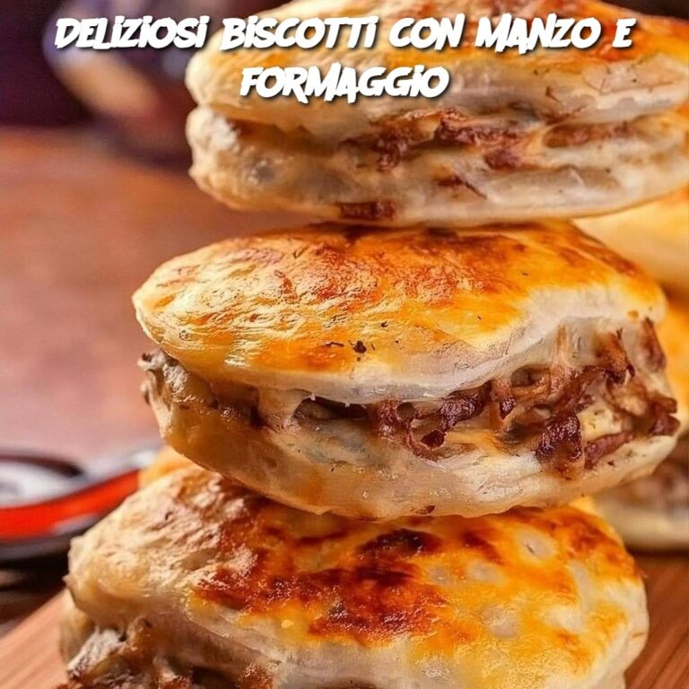 Deliziosi biscotti con manzo e formaggio