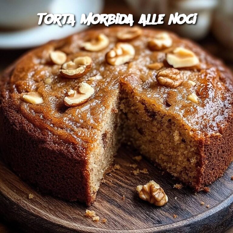 Torta morbida alle noci