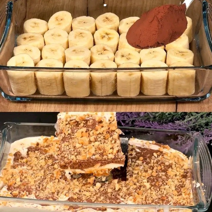 Torta al cioccolato e banana