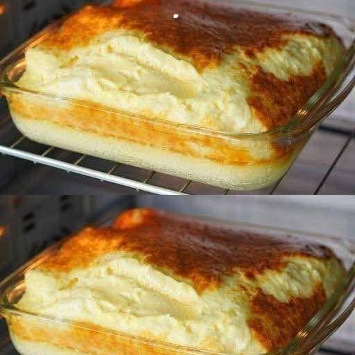 Torta magica alla crema pasticcera