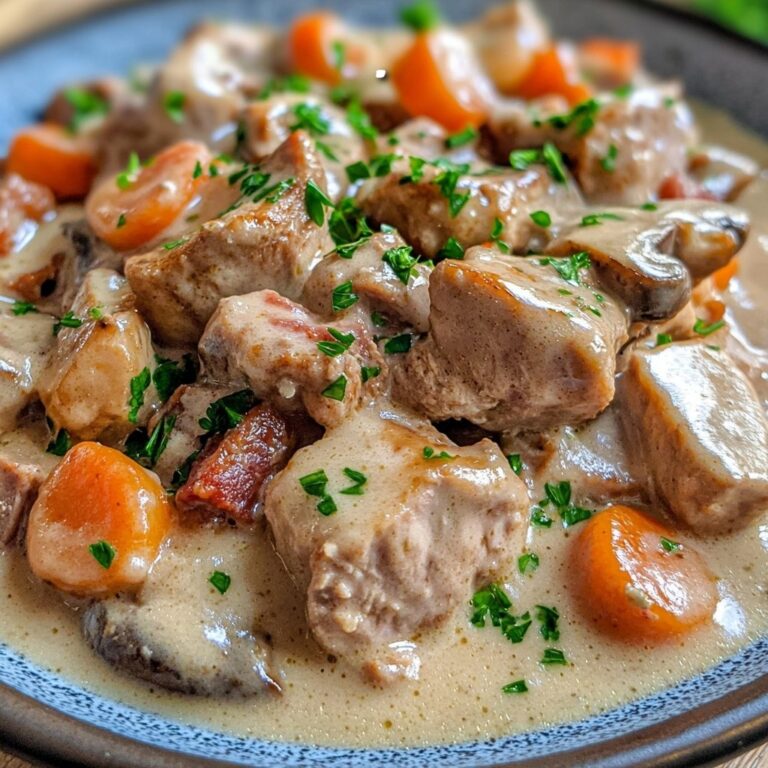 Blanquette di vitello con salsa di bosco