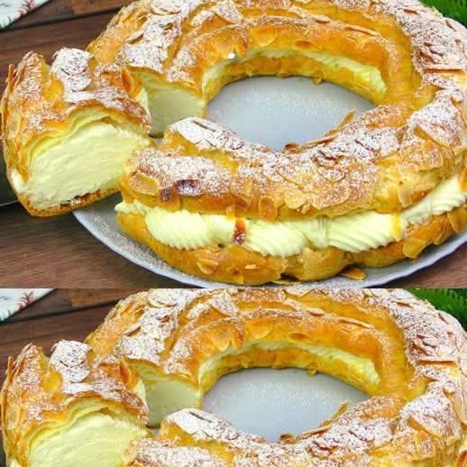 Torta con Pasta Choux e Crema Mousseline