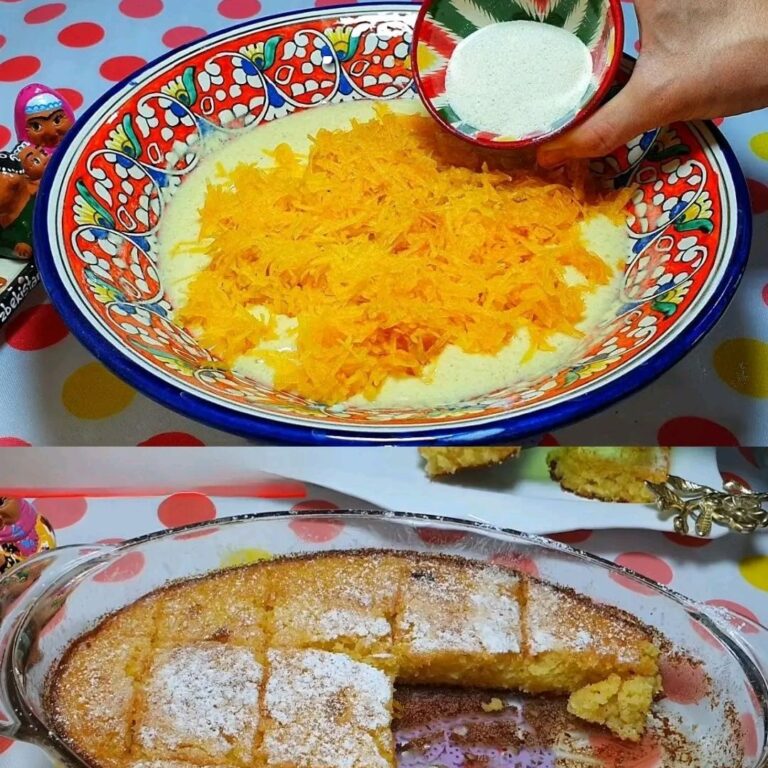 Torta di zucca e semolino con kefir