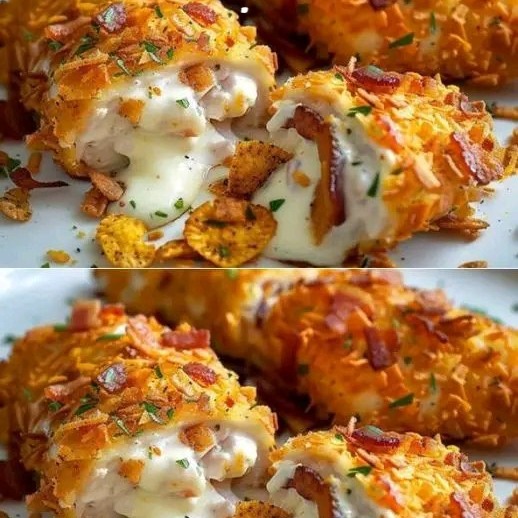 Pollo Doritos Ripieno di Crema di Formaggio e Pancetta