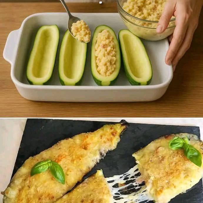La ricetta delle zucchine ripiene al forno
