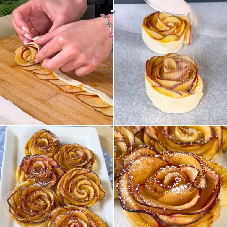 Rose di mele in pasta sfoglia: un’idea golosa e golosa