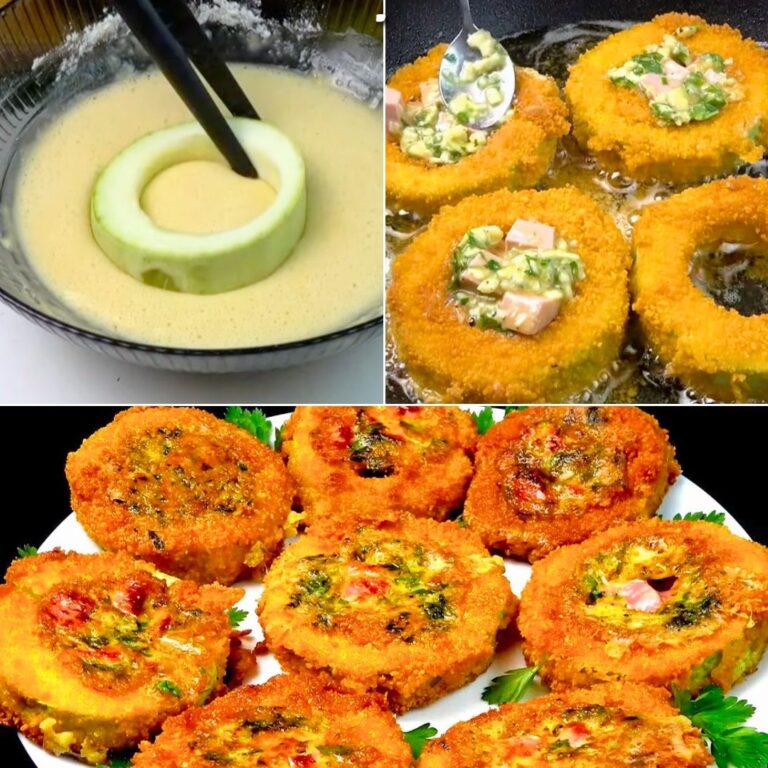 Anelli di zucchine ripieni