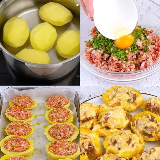 Fai bollire le patate, svuotale al centro e farcisci con la carne. La ricetta di un piatto unico e saporito: