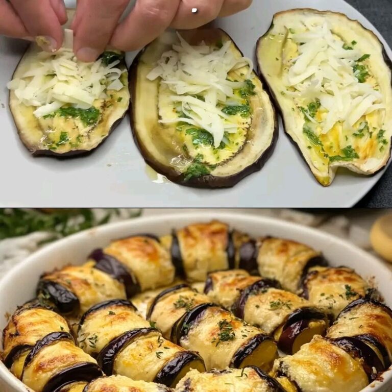 Rotolini di melanzane all’aglio e formaggio irresistibile! Ricetta facile e deliziosa